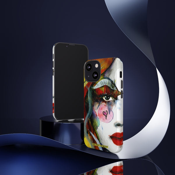 Carolines Half Face · iphone Tough Case