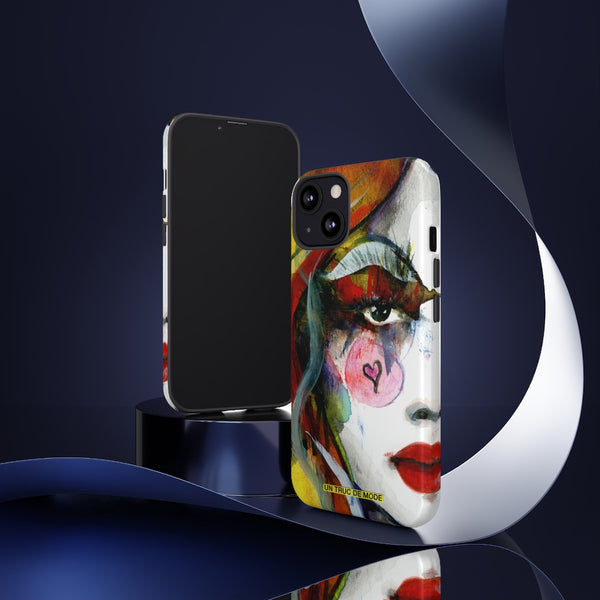 Carolines Half Face · iphone Tough Case