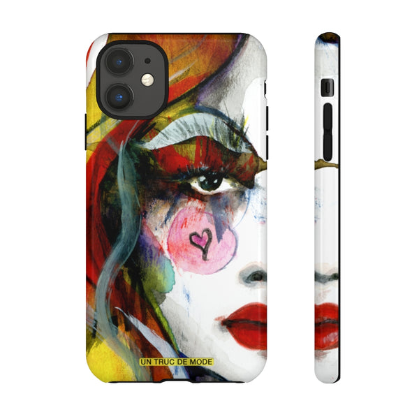 Carolines Half Face · iphone Tough Case