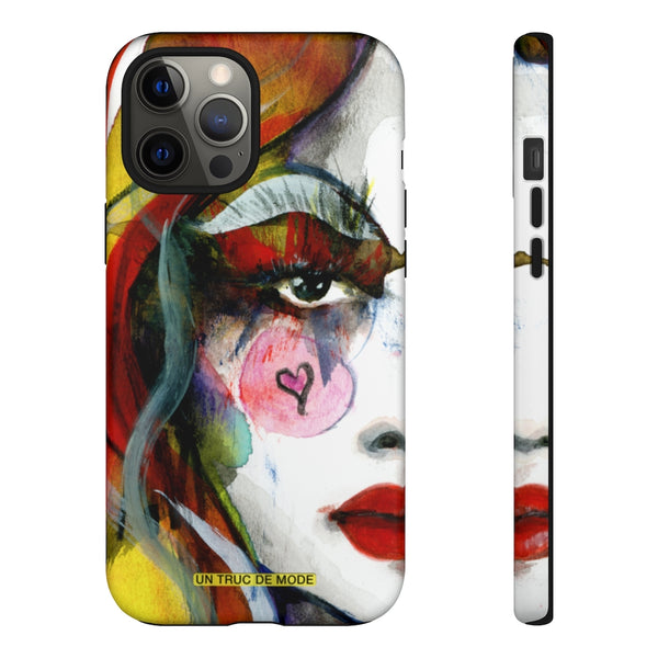 Carolines Half Face · iphone Tough Case