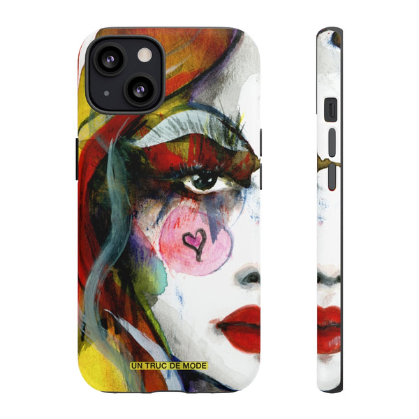 Carolines Half Face · iphone Tough Case