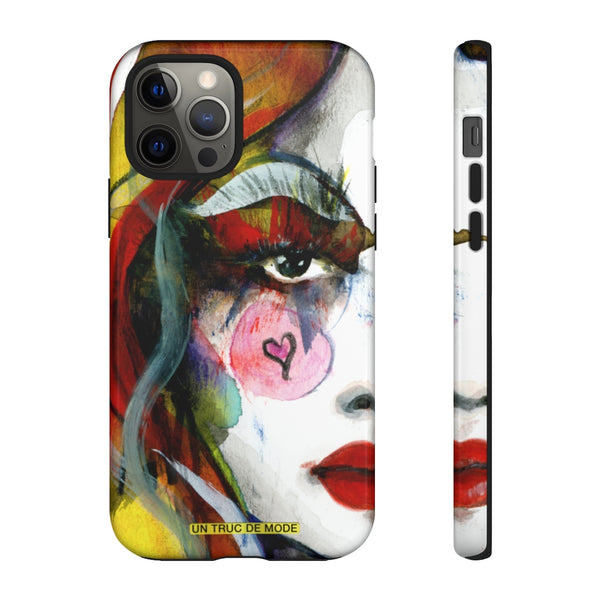 Carolines Half Face · iphone Tough Case