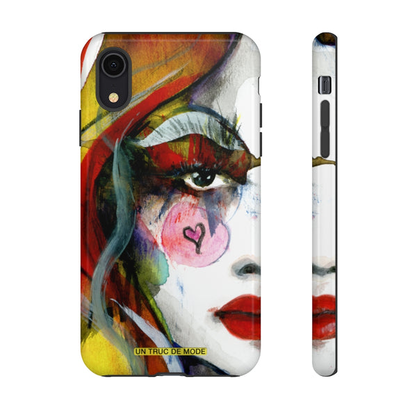 Carolines Half Face · iphone Tough Case