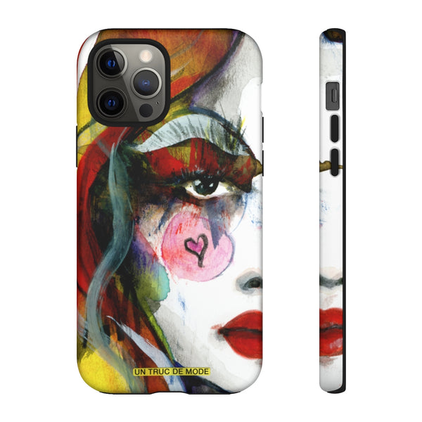 Carolines Half Face · iphone Tough Case