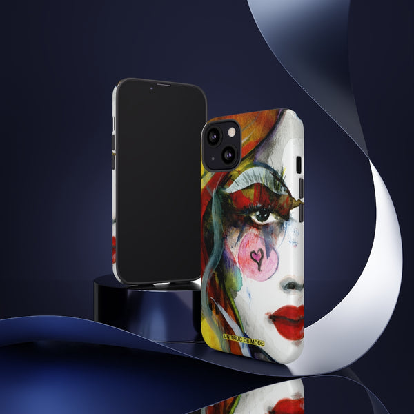 Carolines Half Face · iphone Tough Case