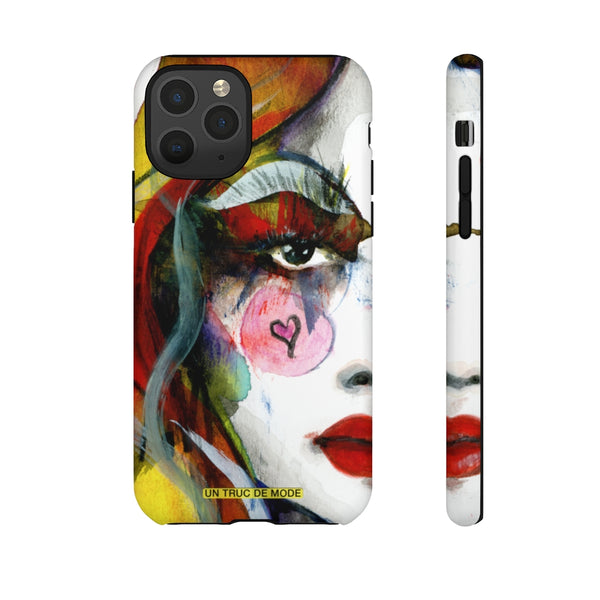 Carolines Half Face · iphone Tough Case