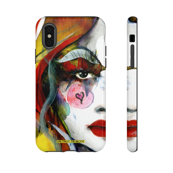 Carolines Half Face · iphone Tough Case