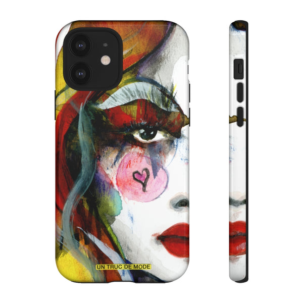 Carolines Half Face · iphone Tough Case