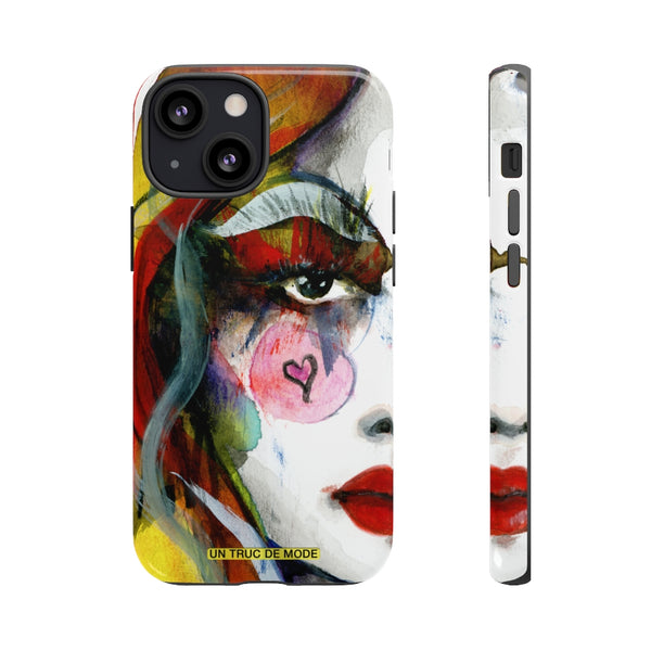 Carolines Half Face · iphone Tough Case