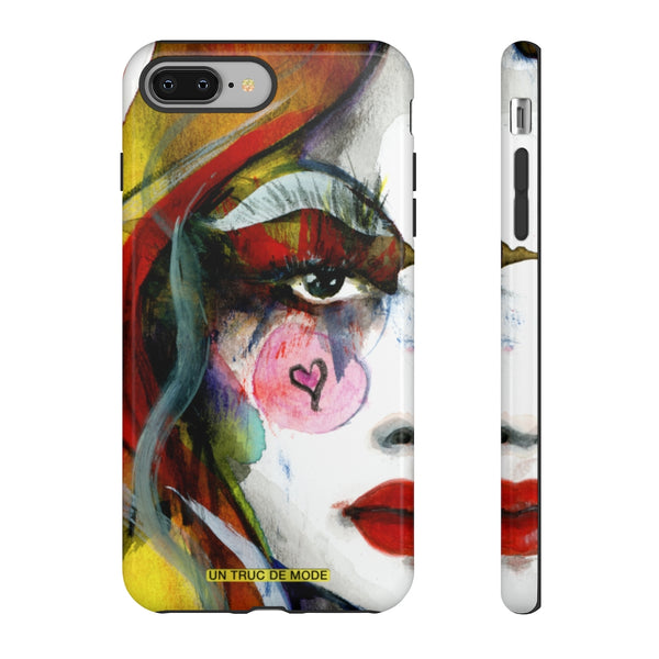 Carolines Half Face · iphone Tough Case