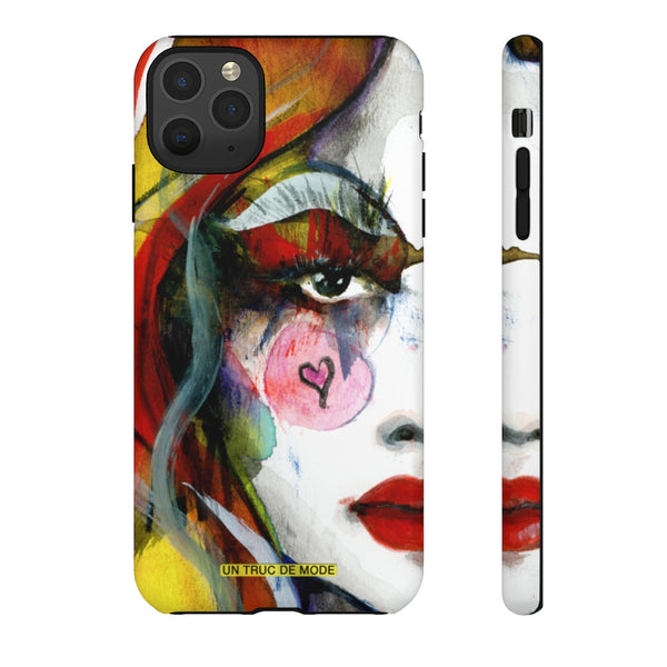 Carolines Half Face · iphone Tough Case